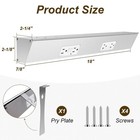 18  Angled Under Cabinet Outlet Strip Hardwired  2 X 15 Amp   2-year Warranty