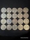  10 Roll Of 20 Ben Franklin 50c 90  Silver Mixed Dates Exf To Au