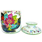 Multicolor Porcelain Tobacco Leaf Tissue Cover Holder Box