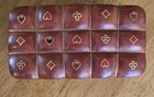1950s Italian Genuine Leather Vintage Playing Card Box 
