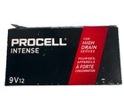 12 Duracell Procell Intense 9 Volt 9v Alkaline Batteries