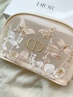 2024diorbeauty Mother   s Day Limited Edition Embroidered Half-moon Cosmetic Pouch