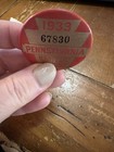 1933 Pennsylvania Fishing License Pin