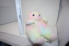 Ty Pillow Pals Bearbaby Plush 12  Tie Dye Pastel With Rattle 1999 Vintage