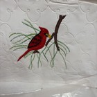 Vtg Embroidered Toaster Cover 2 Slice Oblong Red Bird New 