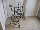Antique New Home  Sewing Machine Cast Iron Industrial Table Base Legs