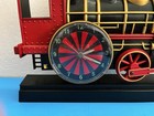1997 Locomotive Wall Clock  4892 Whistles Wheels Move   Lights By Msr Imports