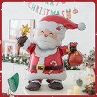 Christmas Foil Balloon Decor Santa Claus Cute Christmas Self Standing Mylar