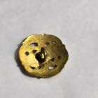 Antique French Enamel Button Champleve   Cloisonn   Pierced Brass Rose Shank  b13