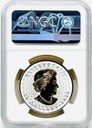 2022  20 Canada 1oz Super Incuse Silver Maple Leaf Rose Gold Gilt Ngc Rev Pf70