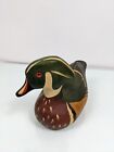 A Wooden Bird Factory Original Drake Hand Carved In Usa  10x4x5