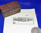 Antique  consumers Ice   Fuel Co  Wood And Copper Letterpress Printers Block