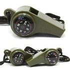 Very Loud Keychain Whistle With Compass For Outdoor Sports  Hiking  Camping