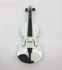 White Gloss 4 4 Full Size 4-string Beginners Violin With Case