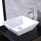 24  36  60 72  Bathroom Vanity Wood Cabinet Ceramic Porcelain Sink Mirror Combo