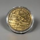 1991 Desert Storm War Commemorative  20 Proof Coin Layered In 22kt Gold B-52
