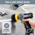 Workpro 12v Cordless Polisher 3  Mini Car Detailing Buffer   Sander Machine Kit