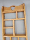Vintage Wooden Knick Knack Shelf  25 X 12 5    X 2  9 Shelves Heart 