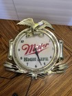 Vintage Rare Miller High Life Golden Eagle Lighted Advertising Wall Clock See De