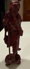 Antique Chinese Carved Rosewood Statue  Figurine 6 5 h