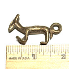 Antique African Small Brass Ghana Fox Gold Weights Tribal Figures Pendant