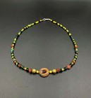 Dzi Ancient Himalaya India Tibet Trade Old Antique Jewelry Glass Eye Agate Beads