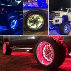 4pcs 17 5   Rgb Wheel Ring Lights Led For Truck Car Rim Lights Bluetooth App