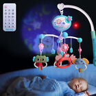 Baby Musical Bed Bell Nursery Light Crib Mobile Star Music Box Rattle Toy Remote