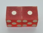 Casino Dice - Marina Pair Used Dice Las Vegas Nevada 1970 s