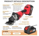 Cordless Electric Professional Sheep Shears  Sheep Clippers With 2 Pcs Rechargea