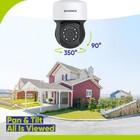 Sannce 1080p Cctv Security Camera 360   Pan tilt Outdoor 2mp Ir Night Vision Wdr