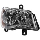 Right Passenger Side Halogen Headlight Chrome Housing Clear Lens