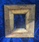 Antique Vintage Dark Brown Wide Thick Wood 9 5   x11    Picture Frame Nice Patina 