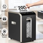Locksworth 200-sheets Heavy Duty Micro-cut Paper Shredder 8 5 Gallon Capacity