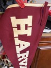 Vintage Harvard University Football Wool Pennant I Think From The Fifthys