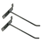 8  Slatwall Hooks chrome hanger Display display Panel Hooks Wire Metal 24 Pc Set