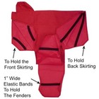Tahoe Premium Heavy Duty Nylon Waterproof Western Saddle Cover 6 Elastic Straps