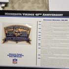 Minnesota Vikings Embroidered Patches   3  Vintage  Anniversary 25th 40th 45th