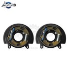 2x Rear Parking Brake Assembly W  Backing Plate For Gmc Savana 2500 Sierra 3500