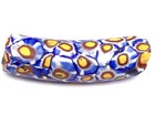 Rare Elbow Venetian Antique Blue White Millefiori African Trade Beads