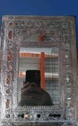Antique Persian  Silver Sheet  Mirror Very Rare