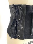 Vintage 30s 40s Corset Black Leather Buckle And Steampunk Gothic Belt 32-36  Wst