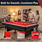 Hathaway  Maverick Pool Table  7-ft  With Table Tennis Top In Red