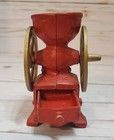 Vintage Cast Iron Toy Coffee Mill Grinder With Drawer Miniature 