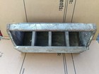 Lrg Primitive Handmade Wooden Tool Carrier Tote Box Chippy Green Paint Farmhouse