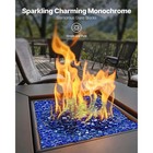 Uimoso 10 Lbs 3 4-inch Round Cobalt Blue Fire Pit Glass Rocks