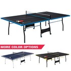 Official Size Table Tennis Table 15mm 4 Piece Pong Table Blue black By Md Sports