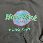 Hard Rock Cafe Hong Kong Pullover Sweatshirt Mens Xl Black Preowned