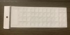 Japanese Keyboard Sticker Layout  black Background With White Letters 