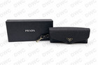 Prada Saffiano Soft Leather Case For Eyeglasses Sunglasses W  Cloth   Box